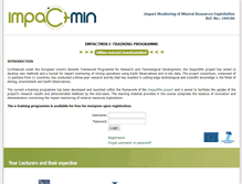 Tablet Screenshot of impactmin.geonardo.com